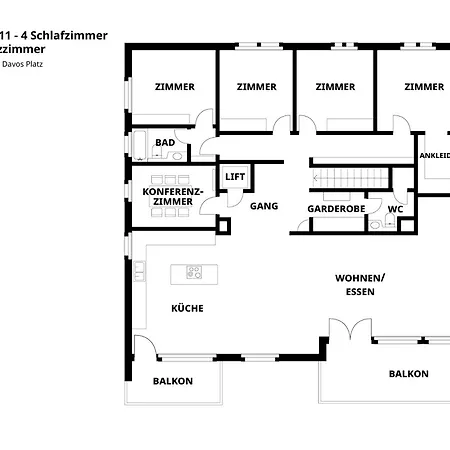 Luxurioeses Penthouse In Modern Hochwertig * Davos